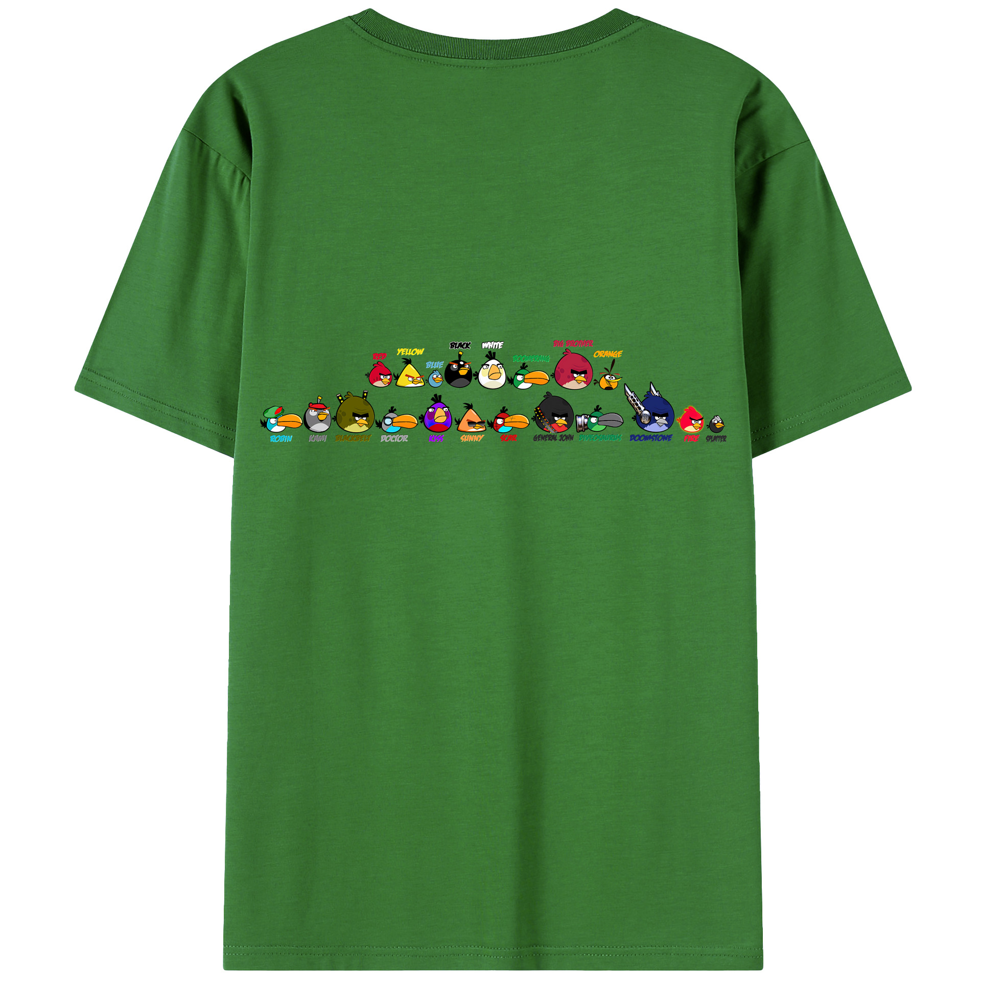 （画像用） Angry Birds アングリーバード レディース半袖Tシャツ(バックプリント)